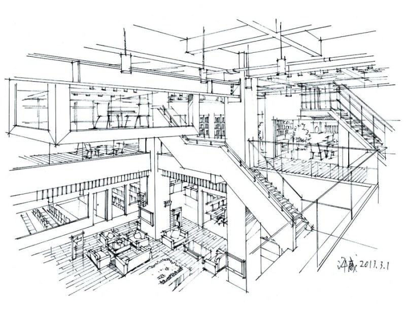 《印象手繪 室內設計手繪教程》圖書教程分享1